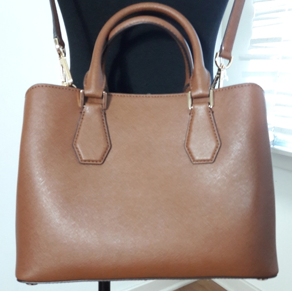 Michael Kors Camille Brown Leather Sarchel - Picture 3 of 16
